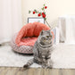 Plush Cushioned Hooded Winter Pet Bed