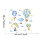 Colorful Hot Air Balloon Cute Animal Wall Stickers