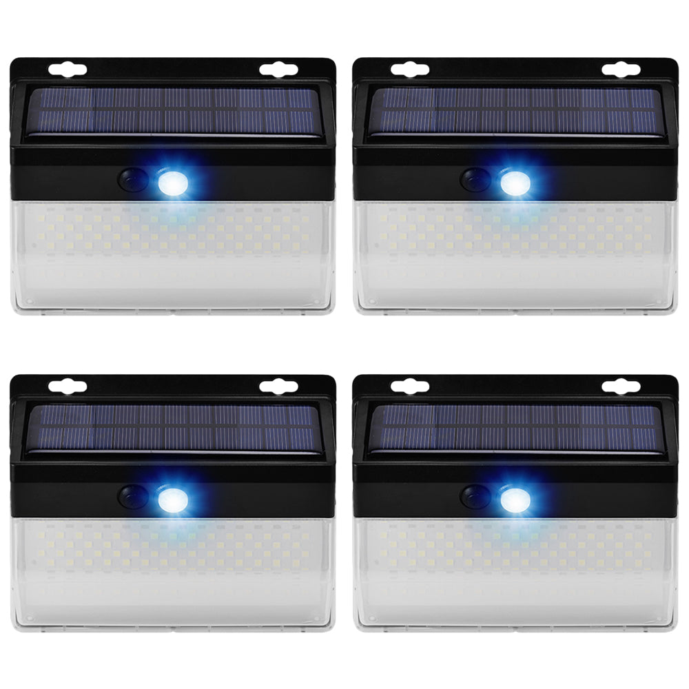 4Pcs Solar Power 260 LED Lights Motion Sensor Outdoor Security Wall Lamp