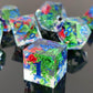 Enchanted Starlight 7 Dice Precision Edged Set for RPG DND Tabletop Game