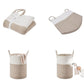 Large Woven Laundry Basket Cotton Rope Hamper for Laundry Toys & Blankets