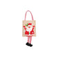 Creative Burlap Christmas-Themed Tote Bag