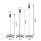 3Pcs Taper Candle Holder Table Decorative Candlestick Holder for Wedding Dinning