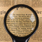 Double Lens Magnifying Glass with Light Handheld Loupe for Reading