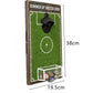 Soccer Field Wall Mounted Bottle Opener with Goal Net Cap Catcher Football Themed Beer Cap Opener