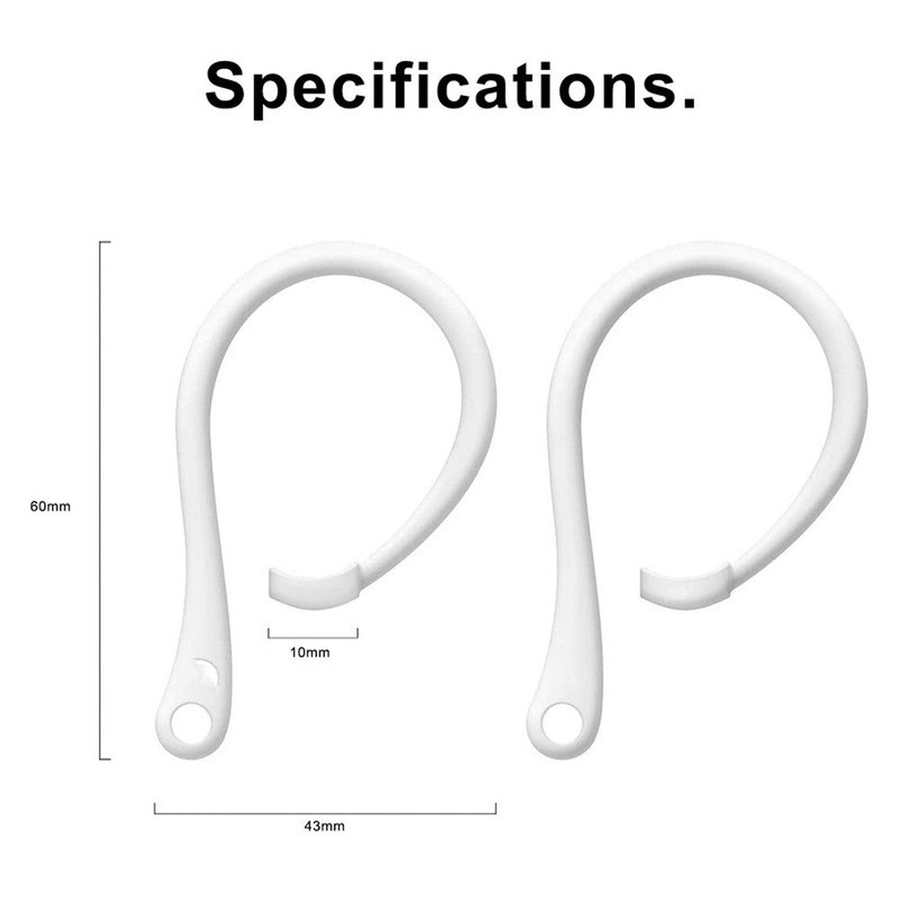 4 Pairs Anti-Lost Secure Ear Hook Holder Loops For AirPods 3 Pro Running Gym