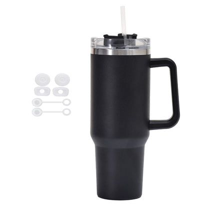 40oz Stainless Steel Water Tumbler with 6Pcs Silicone Spill Proof Stopper