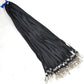 50 Flat Polyester ID Badge Lanyards with 360 Degree Swivel Hooks