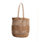 Women's Paper Woven Mesh Hollow Tote Shoulder Bag