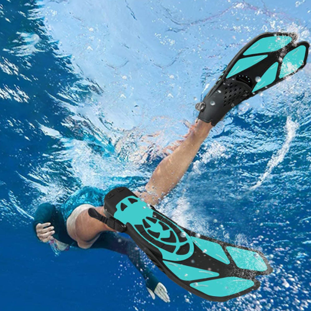 Pair of Snorkel Fins Snorkeling Diving Swimming Fins Barefoot Flippers