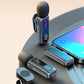 Wireless Lavalier Microphone LED Display Mini Mic For Android Apple Phone