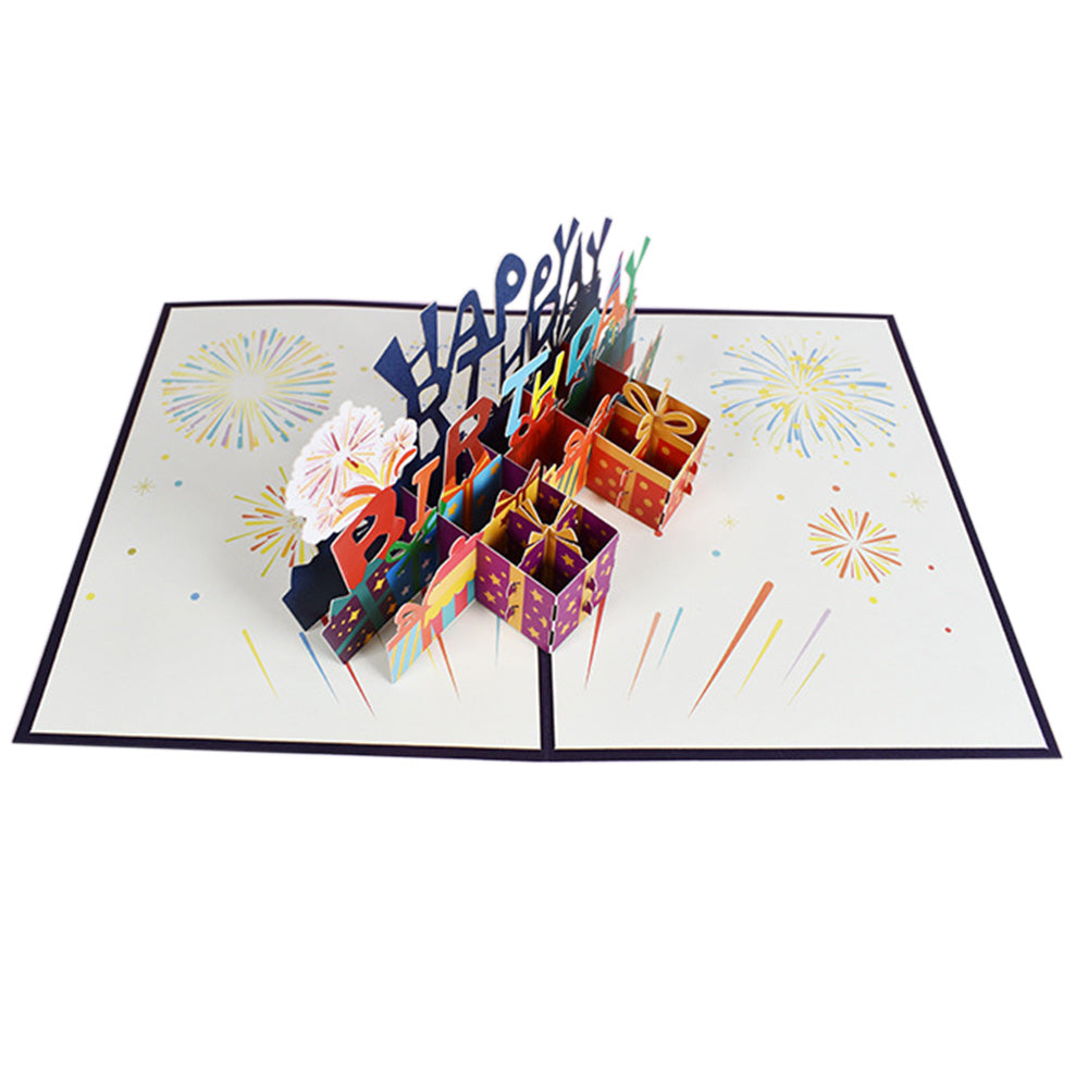 3D Pop Up Happy Birthday Card with Envelope