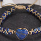 Handmade Natural Stone Beaded Bracelet Adjustable Woven Bangle for Women Jewelry