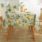 PVC Tablecloth Waterproof Oilproof with Lemon Pattern