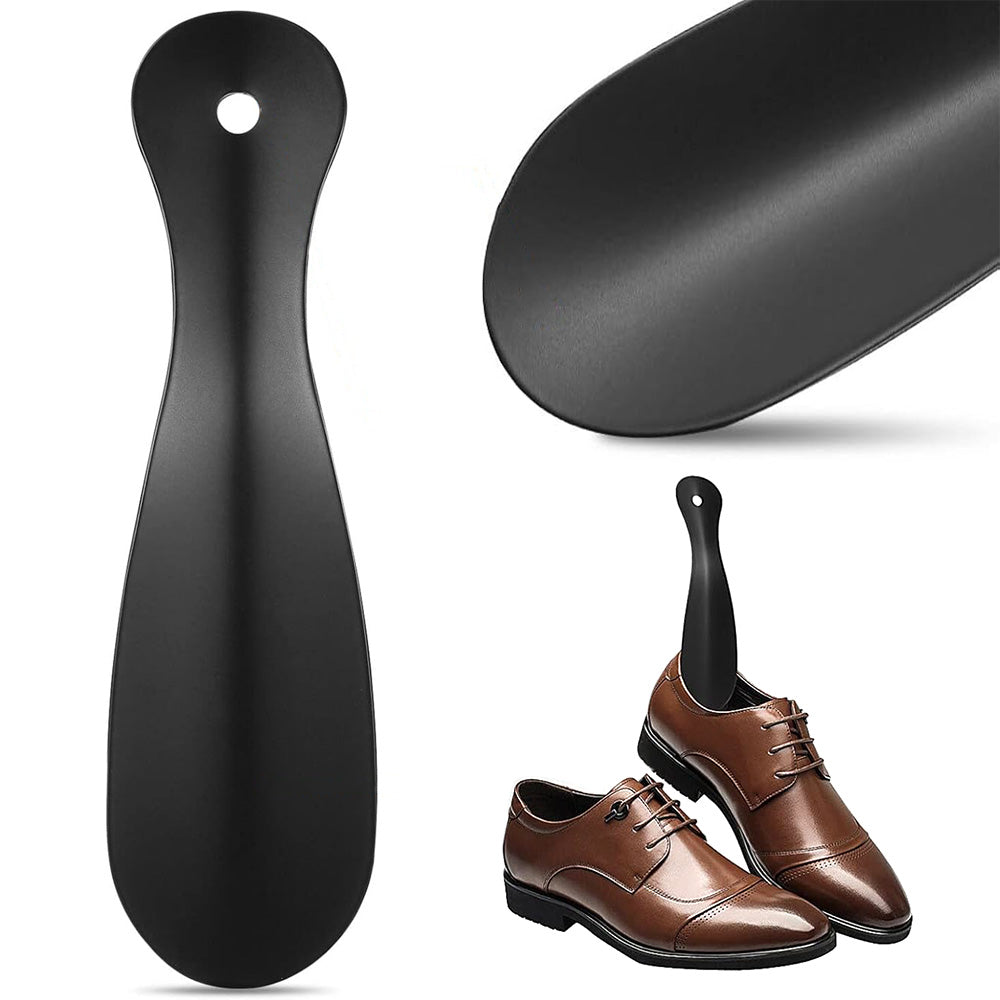 2Pcs 19cm Stainless Steel Shoe Horn No Bend Unisex
