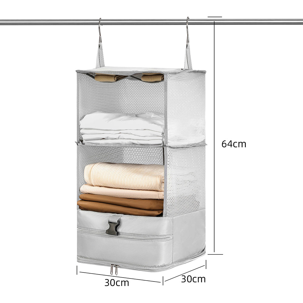 Portable Travel Hanging Luggage Organizer Foldable Packing Cube