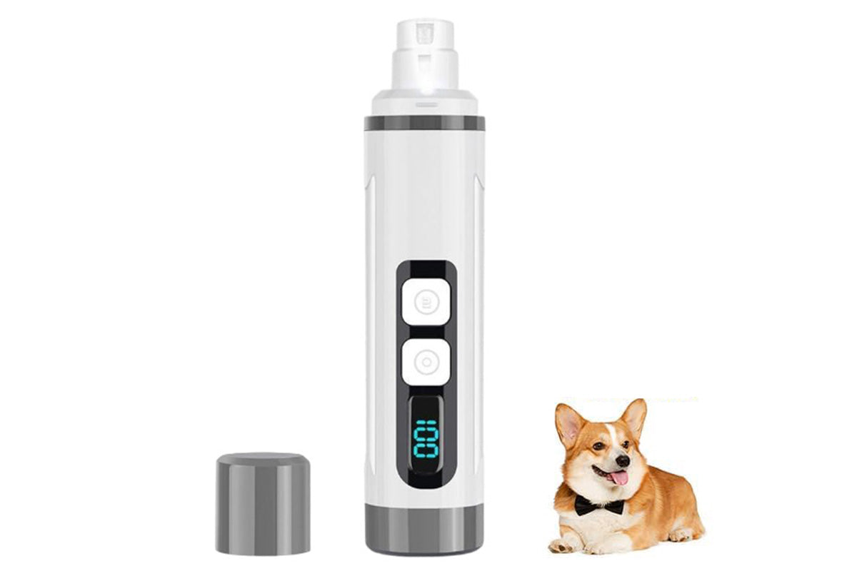 Pet Nail Grinder with LED Light Rechargeable Dog Cat Nail Trimmer