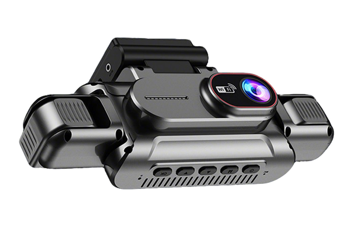 4-Channel WiFi Dash Cam with 64GB Memory Card Night Vision Car Recorder 1080P Car Camera 480P Dash Camera