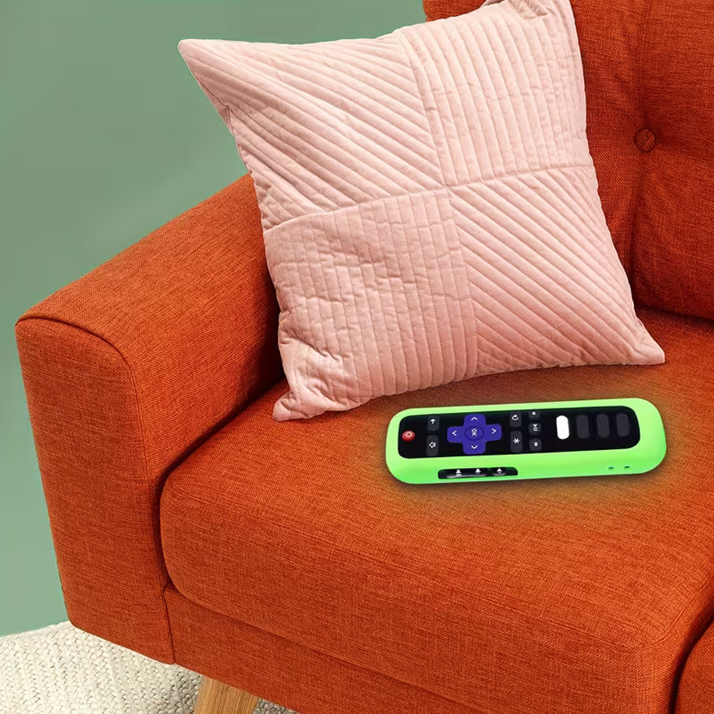 2 Pack Glow in The Dark Silicone Case Cover for Roku TV Remote