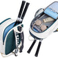 Sports Tennis Backpack PU Water-Resistant Badminton Racket Bag with Separate Shoe Compartment Rucksack for Gym Outdoor