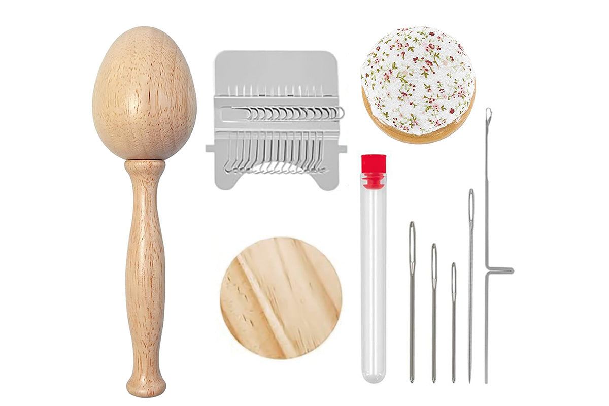 Mini DIY Darning Weaving Loom Kit for Clothes Repair