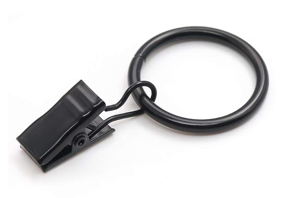 18-Pack Metal Curtain Rings Clips 4.0mm Wire 50mm Inner Diameter
