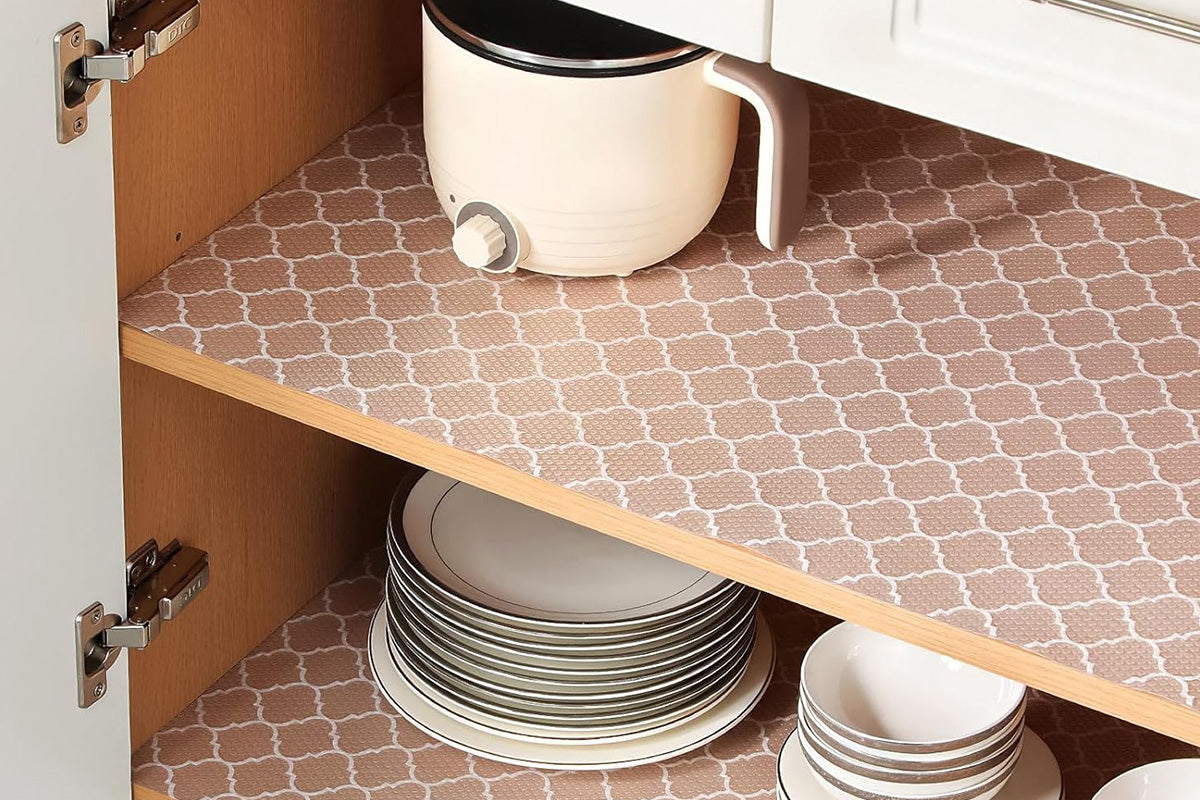 Thick Shelf Liner Kitchen Cabinet Waterproof Mat for Refrigerator Vanity Drawer