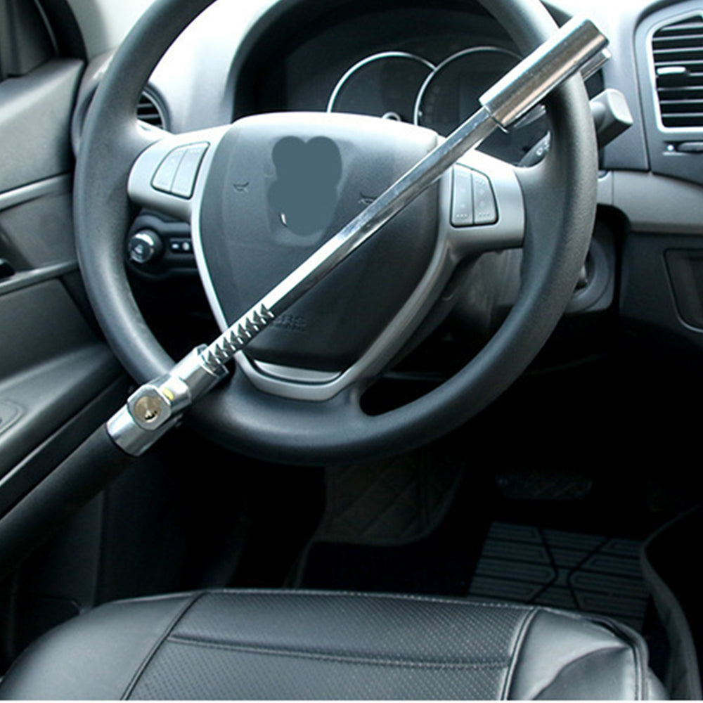 Universal Steering Wheel Lock with Emergency Window Breaker Function