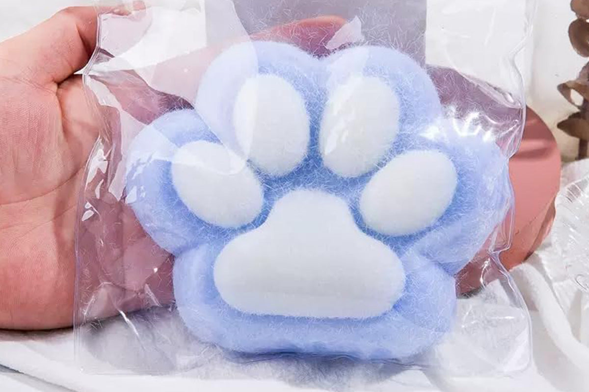 4Pcs Cat Paw Squishy Stress Relief Fidget Toys for Adults Kids