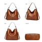 Leather Handbags Shoulder Bag and Purse Set for Women Gifts