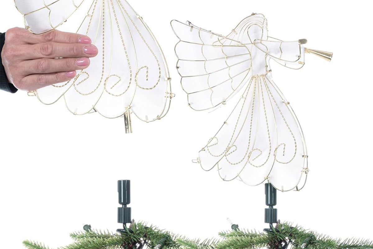 Twist-On Christmas Tree Topper Holder Stabilizing Support