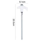 15Pcs Heavy Duty Steel Screw Drill Camping Tent Pegs with Glow in the Dark Head