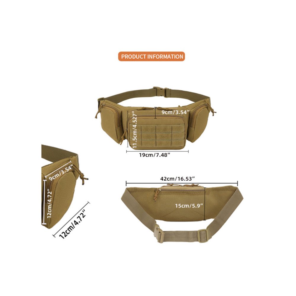 Outdoor Multi-Functional Tactical Waist Bag Sports Chest Crossbody Pack