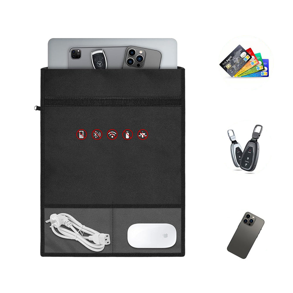 RFID Shielding Bag Car Key Fob Cage Protector Faraday Pouch