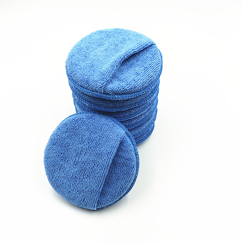 18 Pack 12.7cm Car Wax Applicator Pads Microfiber Sponge for Polishing Cleaning Tire Shine
