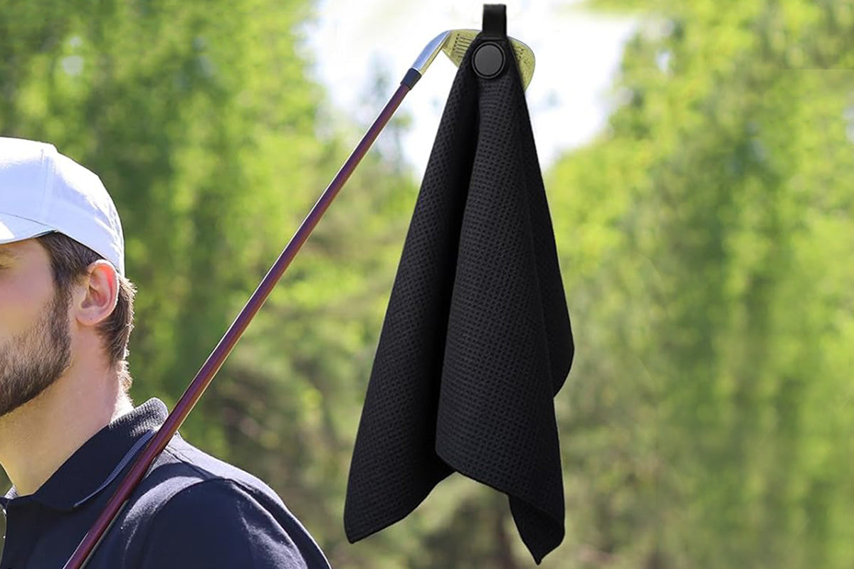 Golf Towel Microfiber Golf Towel for Golf Carts or Clubs