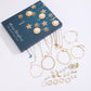 24PCS Christmas Jewelry Advent Calendar Bracelet Necklace Ring Earrings Set