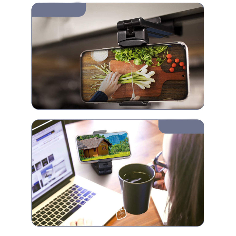 Portable Phone Holder with Adjustable Desk Mount Clamp