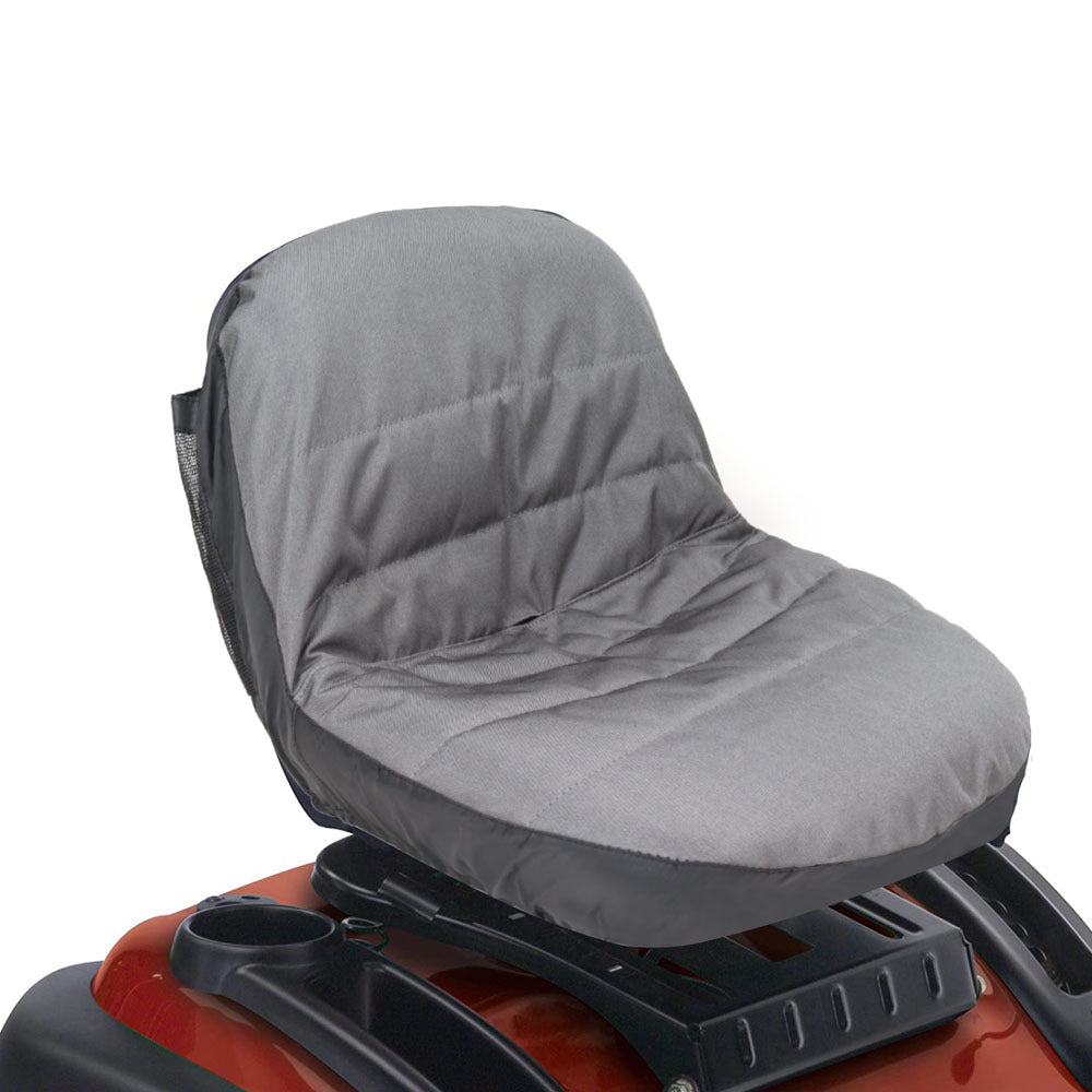 600D Oxford Lawn Mower Tractor Truck Seat Cover with Padding and Back Pockets