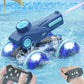 2.4GHz 4WD Amphibious Remote Control Stunt Car Boat with Water Gun Toy