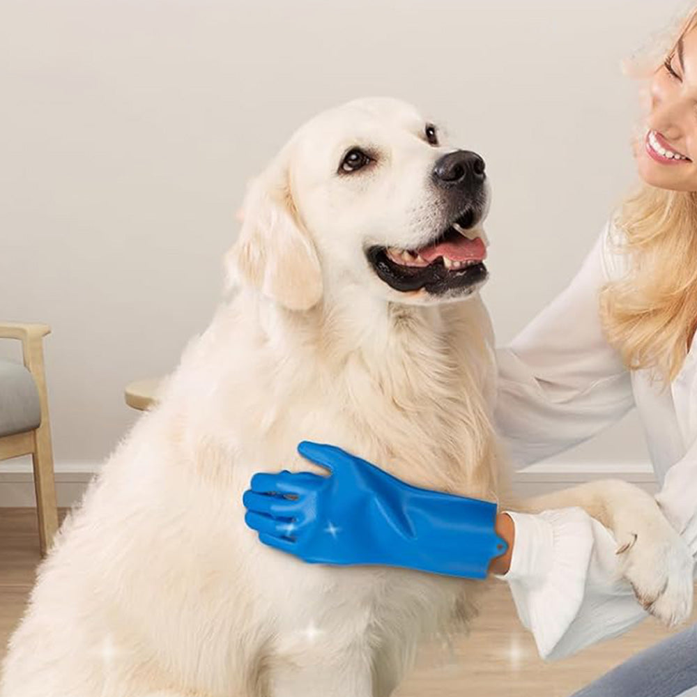 6PCS Pet Grooming Kit Pet Bathing Supplies Dog Washing Gloves Dog Bath Brush Dog Toothbrush Finger