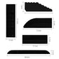 2 Sets 68.6CM Threshold Bars Step Ramp Kit For Robot Vacuum Cleaner