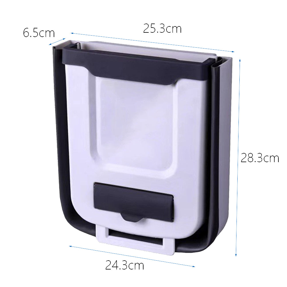 Hanging Kitchen Trash Can Foldable Waste Bin for Kitchen