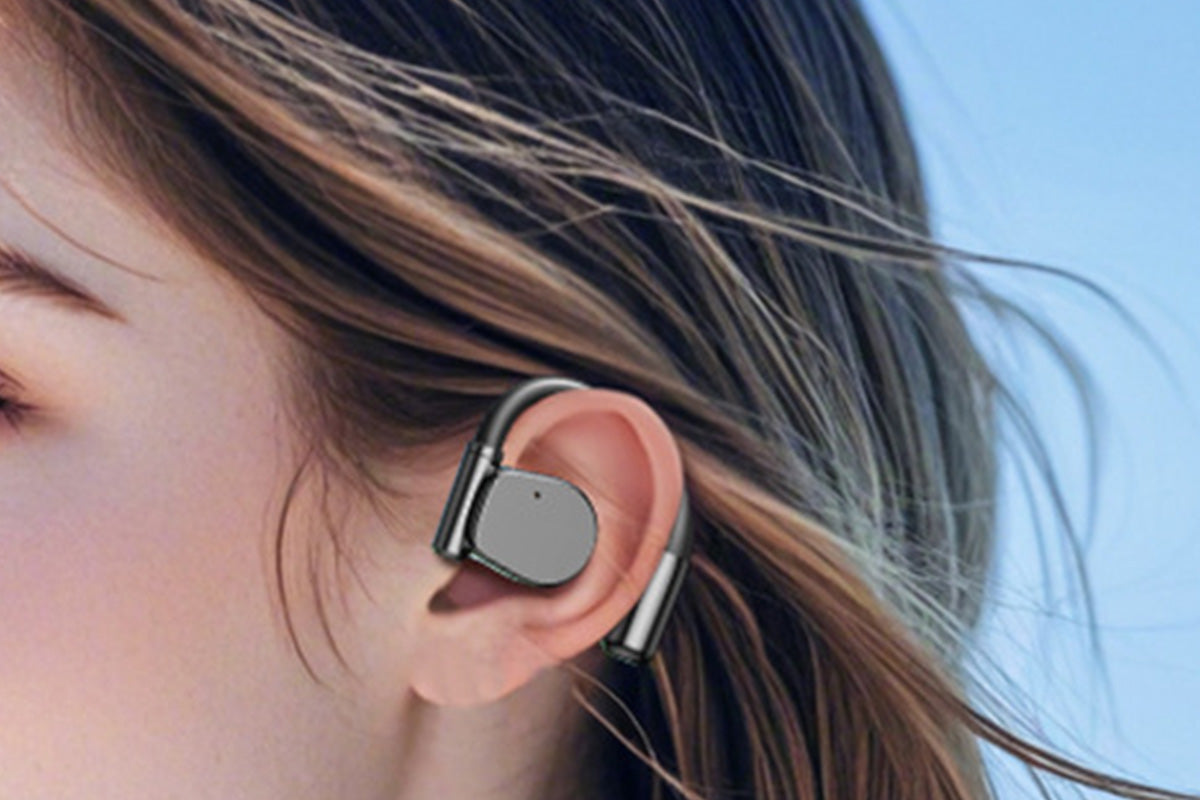 AI Translation Earbuds Real Time 140 Languages Open Ear Earbuds for Travel Business