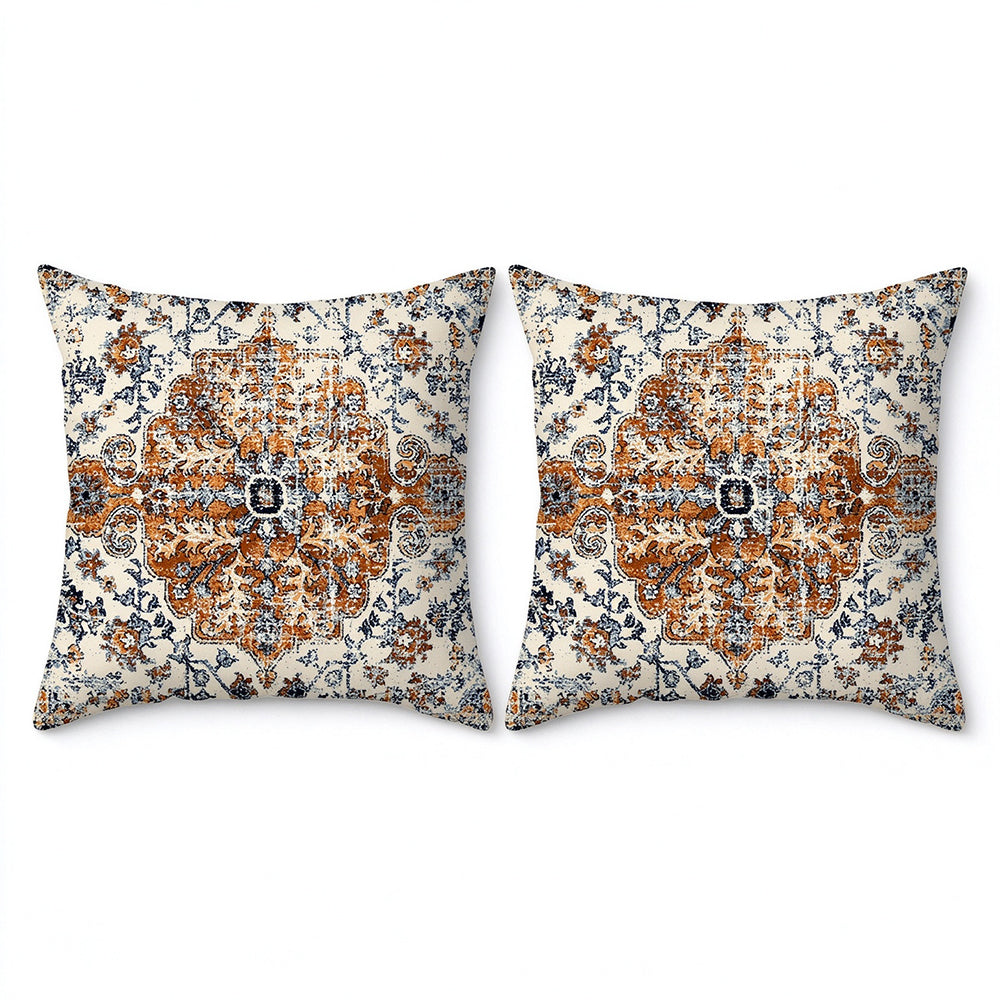 2X Bohemian Short Plush Decorative Throw Pillow Cover 45x45cm