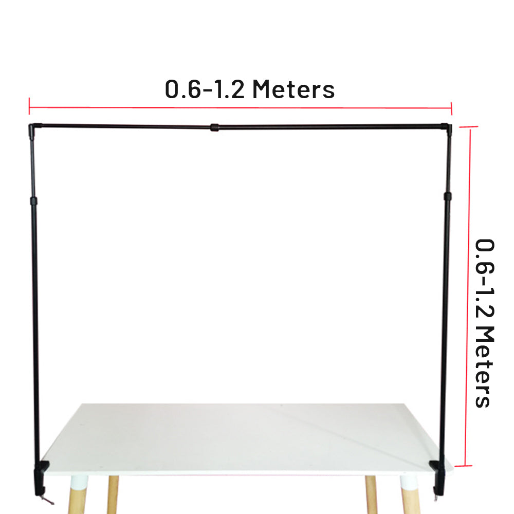 Metal Adjustable Plant Hanger Rail Pole with Clamp