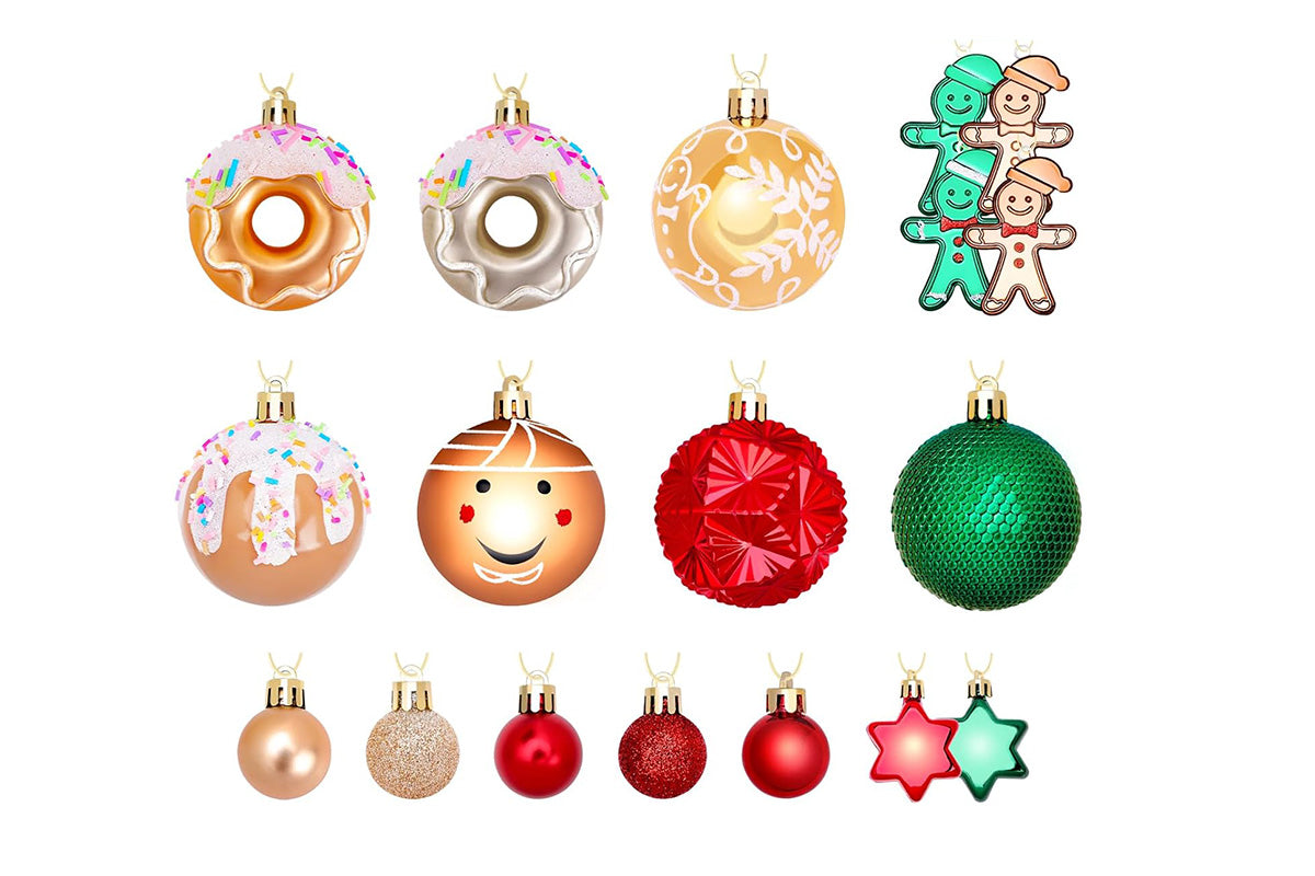 42-Piece Christmas Tree Decorations Ornament Set