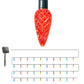 7M Solar Strawberry String Lights Waterproof Christmas Indoor Outdoor LED Holiday Decor