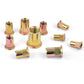 230pcs Rivet Nut Kit Rivnut Zinc Plated Flat Head Insert Nut Assort