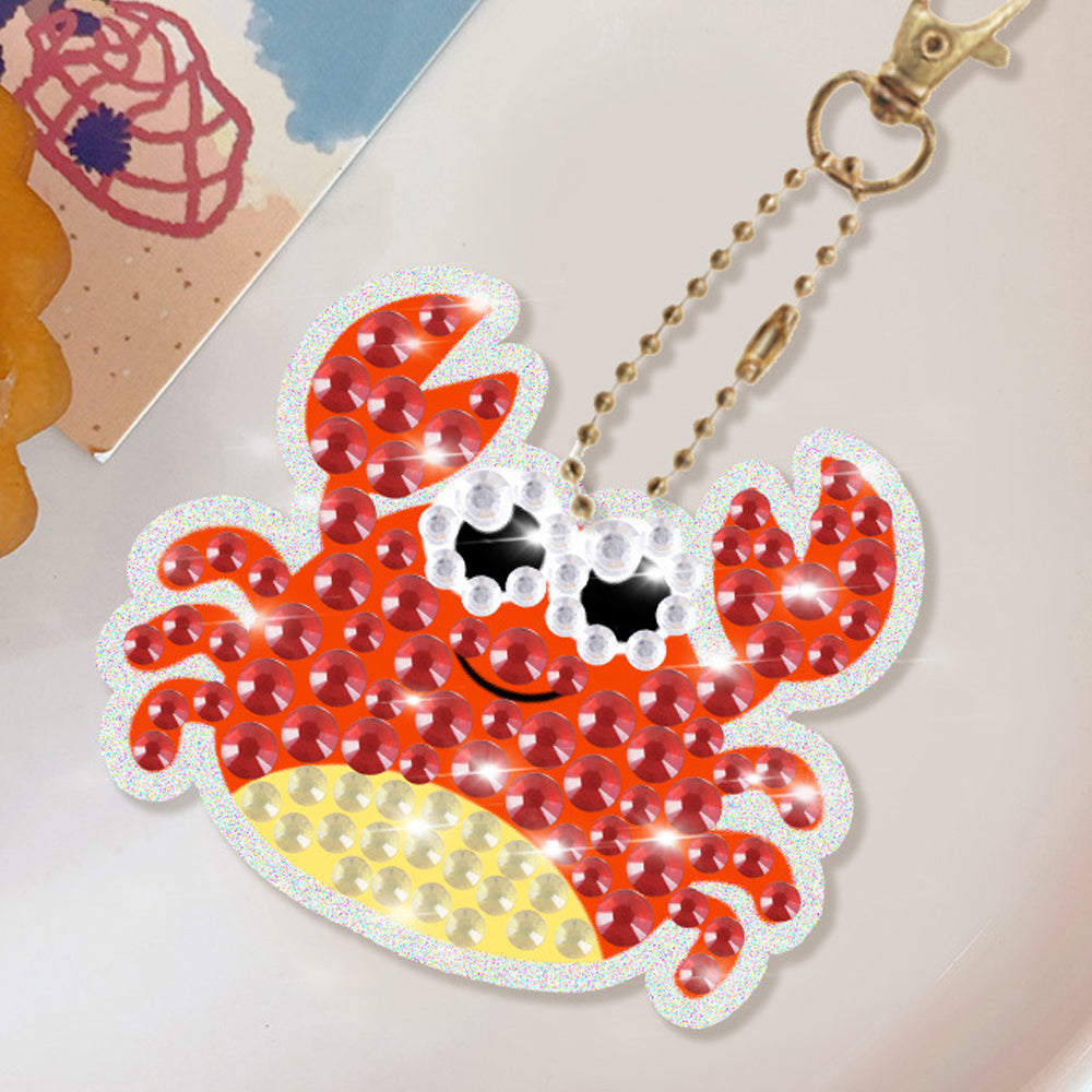 DIY Mermaid Rhinestone Painting Keychain Kits Unicorn Christmas Rhinestone Painting Kit Christmas Tree Hanging Ornaments